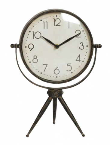 Horloge de bureau vintage 10x9x10cm